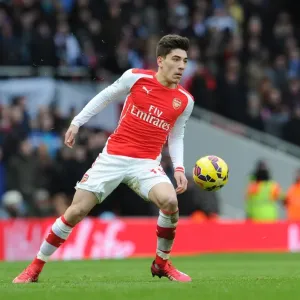 Hector Bellerin (Arsenal). Arsenal 5: 0 Aston Villa. Barclays Premier League. Emirates Stadium