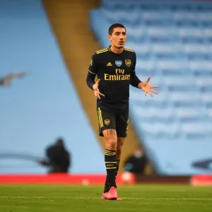 Hector Bellerin of Arsenal Faces Manchester City in Premier League Showdown Hector Bellerin of Arsenal Faces Manchester City in Premier League Showdown