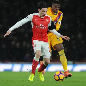 Hector Bellerin (Arsenal) Wilfred Zaha (Palace) Hector Bellerin (Arsenal) Wilfred Zaha (Palace)
