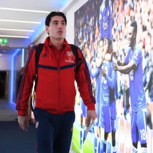 Hector Bellerin Print at Leicester City's King Power Stadium Hector Bellerin Print at Leicester City's King Power Stadium