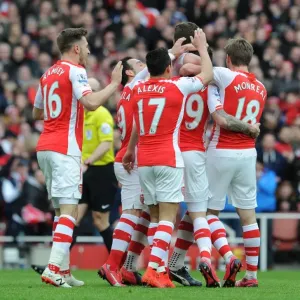 Hector Bellerin Celebrates Goal Print Hector Bellerin Celebrates Goal Print
