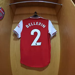 Hector Bellerin: Unwavering Focus and Determination in the Arsenal Changing Room Before Arsenal v Everton (2019-20)