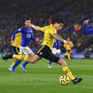 Hector Bellerin vs. Harvey Barnes Print, Leicester City vs. Arsenal 2019-20 Hector Bellerin vs. Harvey Barnes Print, Leicester City vs. Arsenal 2019-20