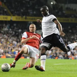 Henri Lansbury (Arsenal) Sebastien Bassong (Tottenham). Tottenham Hotspur 1 Henri Lansbury (Arsenal) Sebastien Bassong (Tottenham). Tottenham Hotspur 1