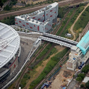 Highbury House and the Northern Triangle photographed from the a helicopter during the match