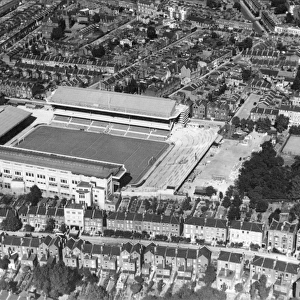 Highbury Stadium: Aerial View Before the War's Devastation - The North Terrace's Lost Beauty (1941)