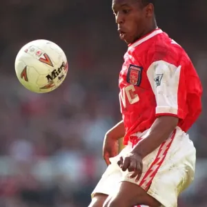 Ian Wright in Action for Arsenal Football Club Ian Wright in Action for Arsenal Football Club