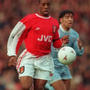 Ian Wright in Action for Arsenal Football Club Ian Wright in Action for Arsenal Football Club