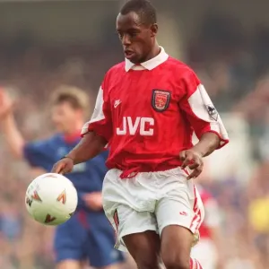 Ian Wright in Action for Arsenal Football Club