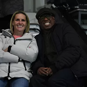 Ian Wright and Kelly Smith Reunite at Arsenal WFC: A Special Moment at Arsenal Women vs Brighton & Hove Albion WFC