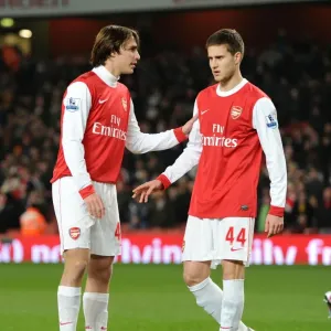 Ignasi Miquel and Conor Henderson (Arsenal). Arsenal 5: 0 Leyton Orient
