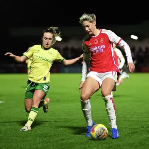 Intense Battle: Arsenal Women vs. Bristol City Women in FA WSL Cup Match Intense Battle: Arsenal Women vs. Bristol City Women in FA WSL Cup Match
