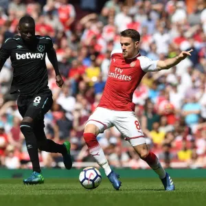 Intense Battle: Ramsey vs. Kouyate - Arsenal vs. West Ham United, Premier League