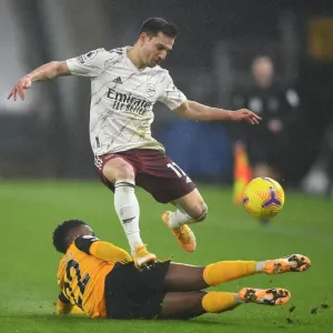 Intense Battle: Wolverhampton Wanderers vs. Arsenal at Molineux, February 2021 - Cedric Soares vs. Nelson Semedo Intense Battle: Wolverhampton Wanderers vs. Arsenal at Molineux, February 2021 - Cedric Soares vs. Nelson Semedo