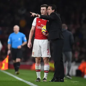 Intense Conversation: Emery and Tierney Focused During Arsenal's Battle Against Southampton, 2019 Intense Conversation: Emery and Tierney Focused During Arsenal's Battle Against Southampton, 2019