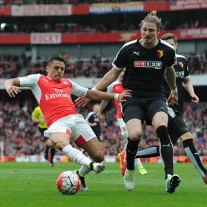 Intense Face-Off: Alexis Sanchez vs. Sebastian Prodl in Arsenal's Premier League Battle Intense Face-Off: Alexis Sanchez vs. Sebastian Prodl in Arsenal's Premier League Battle