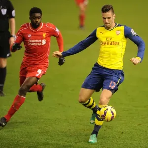 Intense Rivalry: Giroud vs. Toure - Liverpool vs. Arsenal, Premier League, 2014 Intense Rivalry: Giroud vs. Toure - Liverpool vs. Arsenal, Premier League, 2014