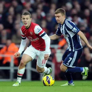 Intense Rivalry: Jack Wilshere vs. James Morrison Clash in the 2012-13 Premier League