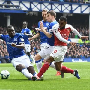 Intense Rivalry: Lacazette's Determination Against Zouma and Coleman's Pressure at Everton vs Arsenal Intense Rivalry: Lacazette's Determination Against Zouma and Coleman's Pressure at Everton vs Arsenal