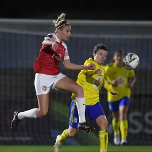 Intense Rivalry: Leah Williamson vs. Hayley Ladd - Arsenal Women vs. Birmingham City Women FA WSL Continental Tyres Cup Match Intense Rivalry: Leah Williamson vs. Hayley Ladd - Arsenal Women vs. Birmingham City Women FA WSL Continental Tyres Cup Match