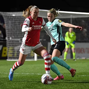 Intense Rivalry: Maritz vs. Koivisto Battle at Arsenal Women vs. Brighton Hove Albion, FA WSL