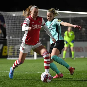 Intense Rivalry: Maritz vs. Koivisto Battle at Arsenal Women vs. Brighton Hove Albion, FA WSL