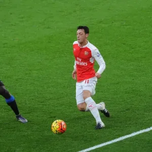 Intense Rivalry: Mesut Ozil vs. Cheick Tiote at Emirates Stadium (Arsenal vs. Newcastle United, 2015-16)