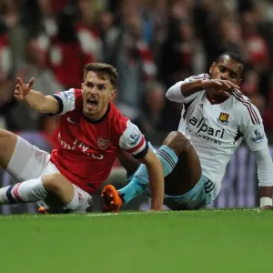 Intense Rivalry: Ramsey vs. Vaz Te Clash at the Emirates Intense Rivalry: Ramsey vs. Vaz Te Clash at the Emirates