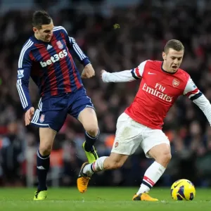 Intense Rivalry: Wilshere vs. Cameron - Arsenal vs. Stoke City, Premier League 2012-13 Intense Rivalry: Wilshere vs. Cameron - Arsenal vs. Stoke City, Premier League 2012-13