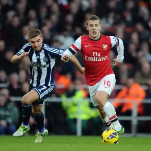 Intense Rivalry: Wilshere vs. Morrison Clash at Arsenal vs. West Brom, 2012-13 Premier League