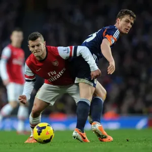 Intense Rivalry: Wilshere vs Parker Battle at Arsenal vs Fulham, Premier League 2014 Intense Rivalry: Wilshere vs Parker Battle at Arsenal vs Fulham, Premier League 2014