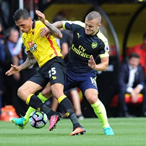 Intense: Wilshere's Crunching Tackle on Holebas Secures Arsenal's Victory (2016-17)