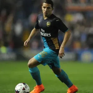 Ismael Bennacer in Action: Arsenal's Midfield Maestro Shines in Capital One Cup Clash against Sheffield Wednesday