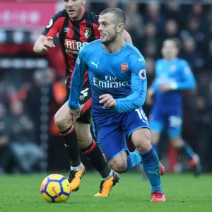 Jack Wilshere in Action: AFC Bournemouth vs. Arsenal, Premier League 2017-18 Jack Wilshere in Action: AFC Bournemouth vs. Arsenal, Premier League 2017-18