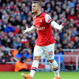 Jack Wilshere: In Action for Arsenal Against Sunderland, Premier League 2013-14 Jack Wilshere: In Action for Arsenal Against Sunderland, Premier League 2013-14