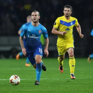 Jack Wilshere in Action: Arsenal vs. FC BATE Borisov, UEFA Europa League 2017-18 Jack Wilshere in Action: Arsenal vs. FC BATE Borisov, UEFA Europa League 2017-18