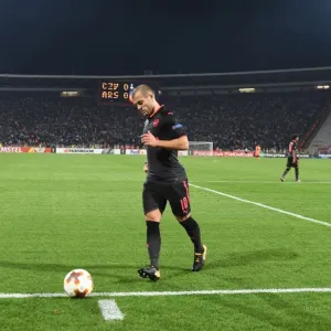 Jack Wilshere in Action: Arsenal vs. Red Star Belgrade, UEFA Europa League 2017-18
