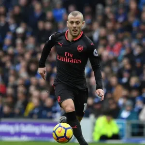 Jack Wilshere in Action: Arsenal vs. Brighton & Hove Albion, Premier League 2017-18