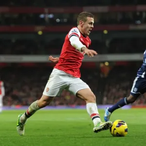 Jack Wilshere in Action: Arsenal vs. West Bromwich Albion, Premier League 2012-13