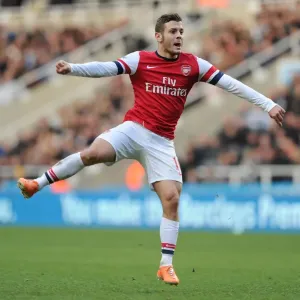 Jack Wilshere in Action: Arsenal vs. Newcastle United, Premier League (2013-14) Jack Wilshere in Action: Arsenal vs. Newcastle United, Premier League (2013-14)