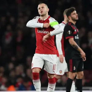 Jack Wilshere in Action: Arsenal vs AC Milan, Europa League 2018