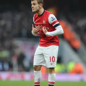 Jack Wilshere in Action: Arsenal vs Aston Villa, Premier League 2012-13