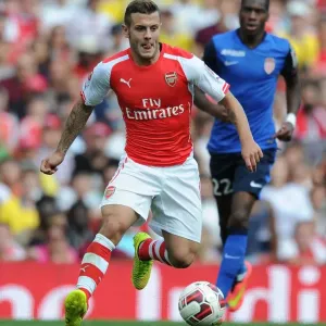 Jack Wilshere in Action: Arsenal vs AS Monaco, Emirates Cup 2014