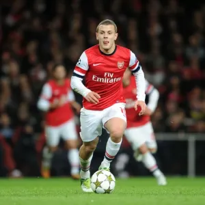 Jack Wilshere in Action: Arsenal vs Montpellier, UEFA Champions League 2012-13
