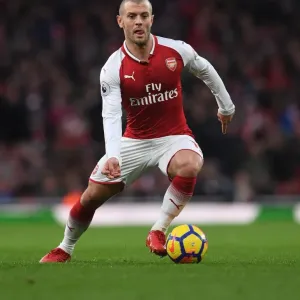 Jack Wilshere in Action: Arsenal vs Newcastle United, Premier League 2017-18