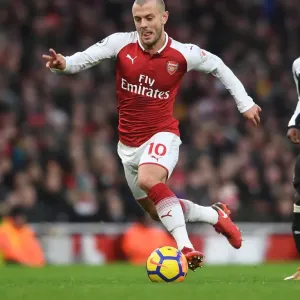 Jack Wilshere in Action: Arsenal vs Newcastle United, Premier League 2017-18