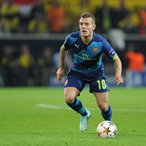 Jack Wilshere: In Action Against Borussia Dortmund in the 2014-15 UEFA Champions League