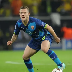 Jack Wilshere in Action: Borussia Dortmund vs. Arsenal, UEFA Champions League (2014-15)