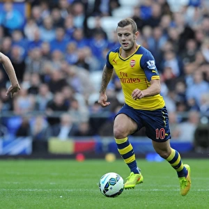 Jack Wilshere: In Action Against Everton in Premier League 2014/15
