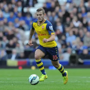 Jack Wilshere: In Action Against Everton in Premier League 2014/15